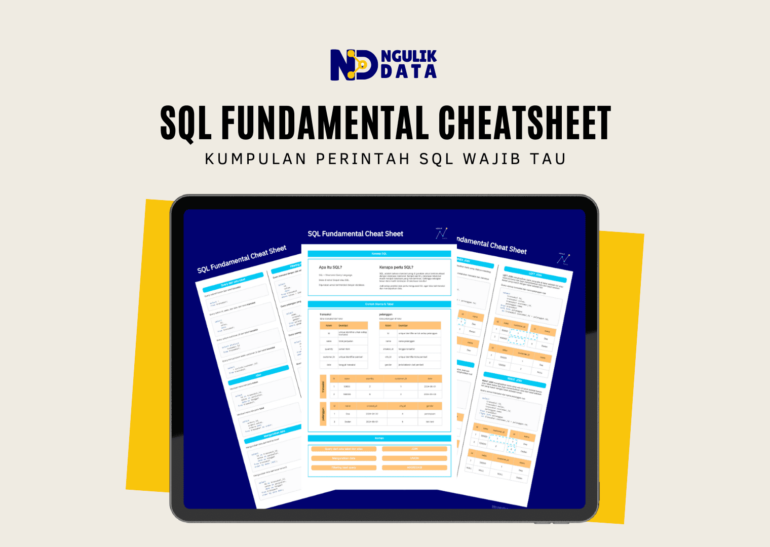 SQL Fundamental Cheatsheet